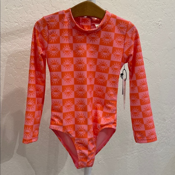Vibrant Sun Pattern Kids Rashguard - Picture 7 of 7